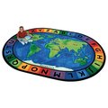 Carpets For Kids Carpets For Kids 4106 Circletime A Round The World 6.75 ft. x 9.42 ft. Oval Carpet 4106